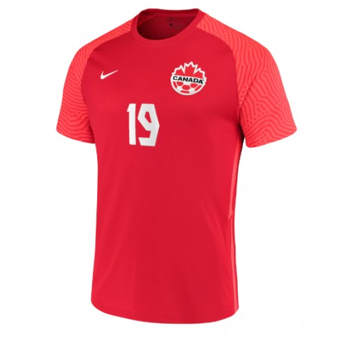 Canada Alphonso Davies #19 Hjemmedrakt VM 2022 Kortermet Canada Alphonso Davies #19 Hjemmedrakt VM 2022 Kortermet